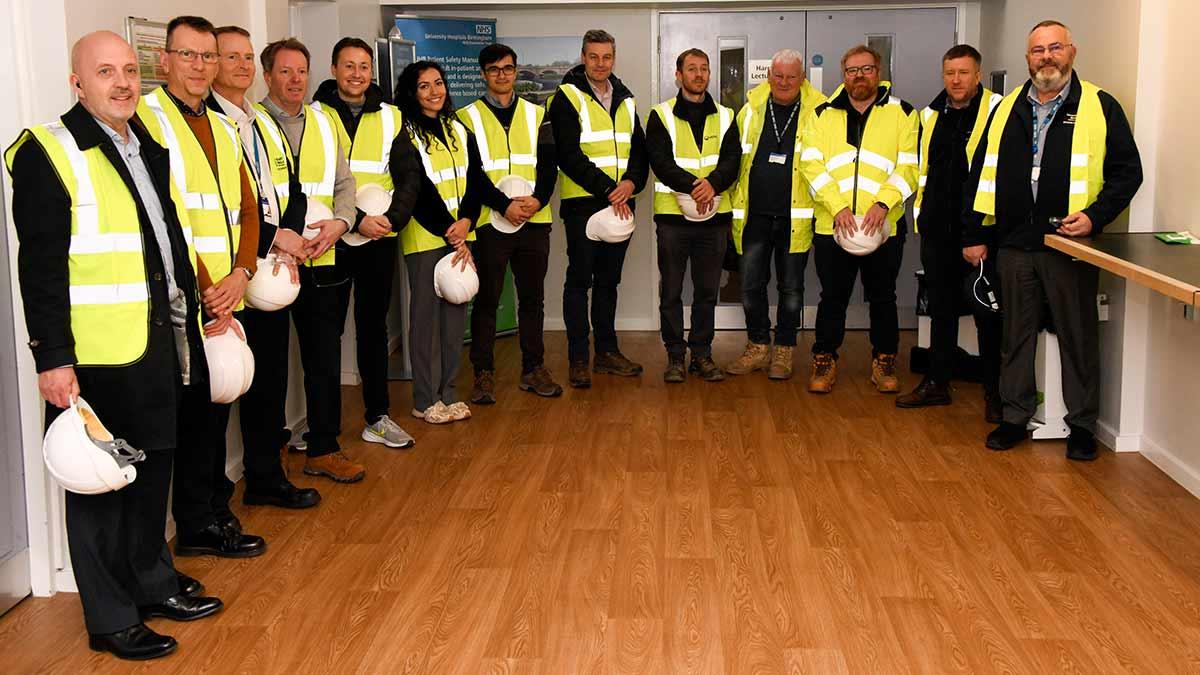 The team behind a major project to make Good Hope Hospital a greener hospital